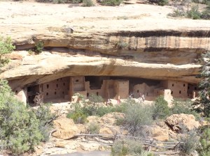 Tucked below the top of the mesa and still in good condition.
