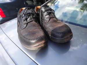 i didn't even wear these for my hikes but it's off the grid and the freeway and there's a lot of dust out there.