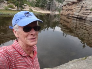 Gem Lake. In Rocky Mtn Natl Park. About 7000 feet high at the end of a steep, demanding trail. Reward enough.